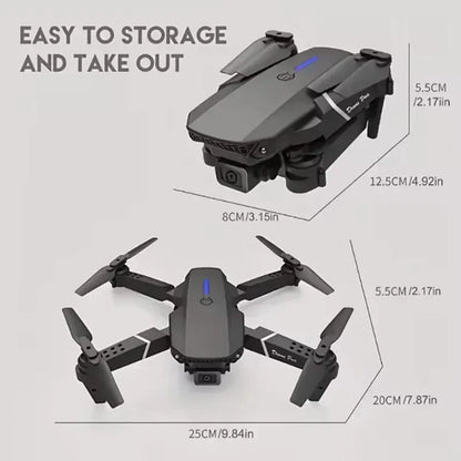 E88 Pro WIFI FPV Drone Wide Angle HD 4K 1080