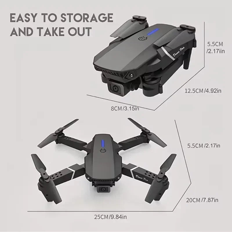 E88 Pro WIFI FPV Drone Wide Angle HD 4K 1080