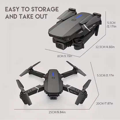 E88 Pro WIFI FPV Drone Wide Angle HD 4K 1080