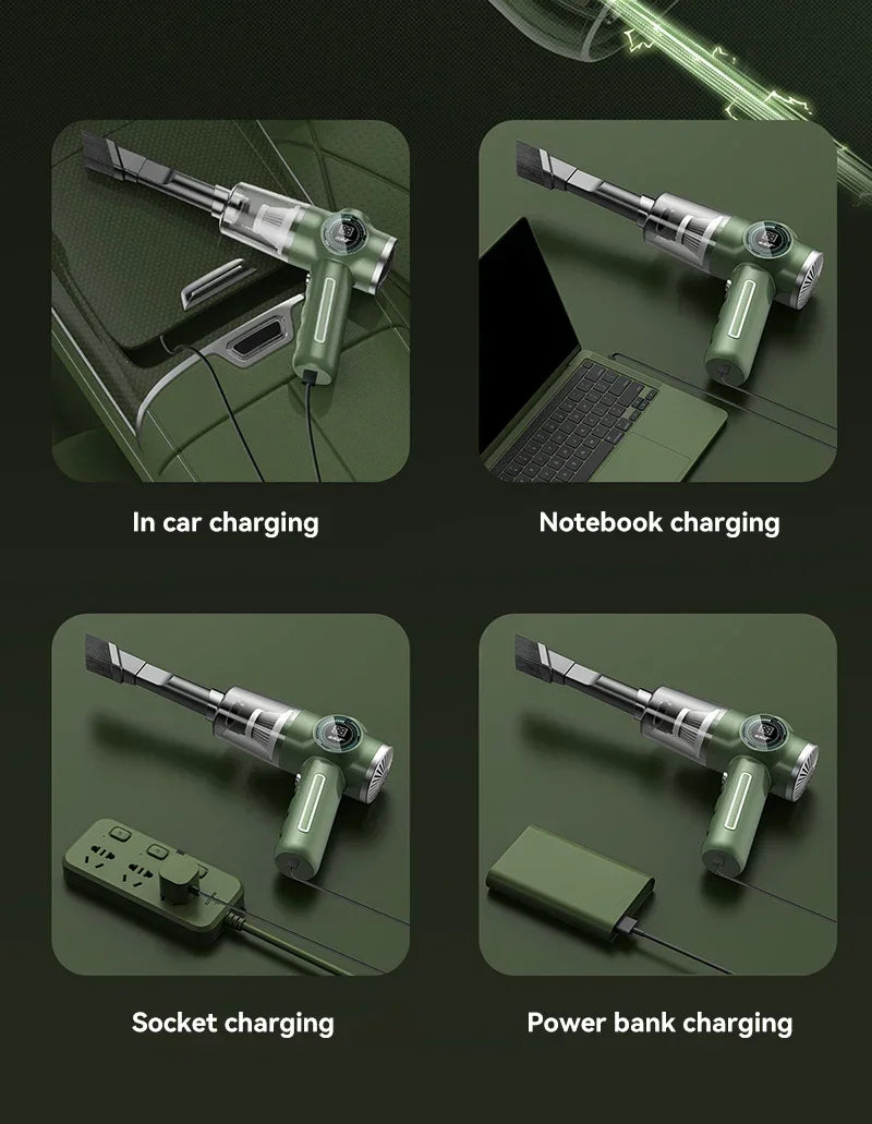 Xiaomi Car Vacuum Cleaner Wireless High Power Powerful Cleaning Dust Removal Multi Wet Dry Dual-Use Handheld Vacuum Cleaner