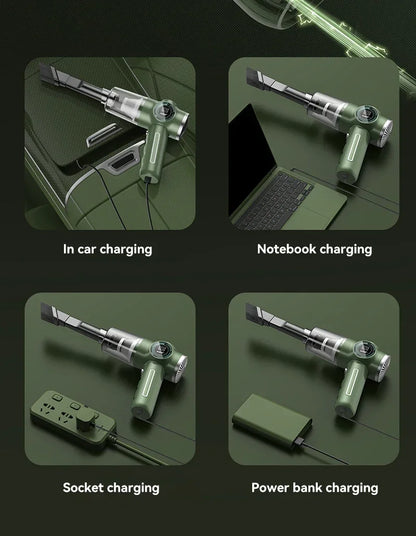 Xiaomi Car Vacuum Cleaner Wireless High Power Powerful Cleaning Dust Removal Multi Wet Dry Dual-Use Handheld Vacuum Cleaner
