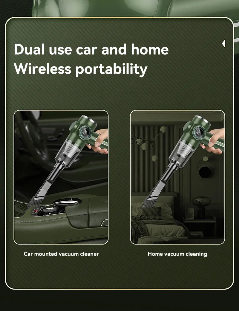 Xiaomi Car Vacuum Cleaner Wireless High Power Powerful Cleaning Dust Removal Multi Wet Dry Dual-Use Handheld Vacuum Cleaner