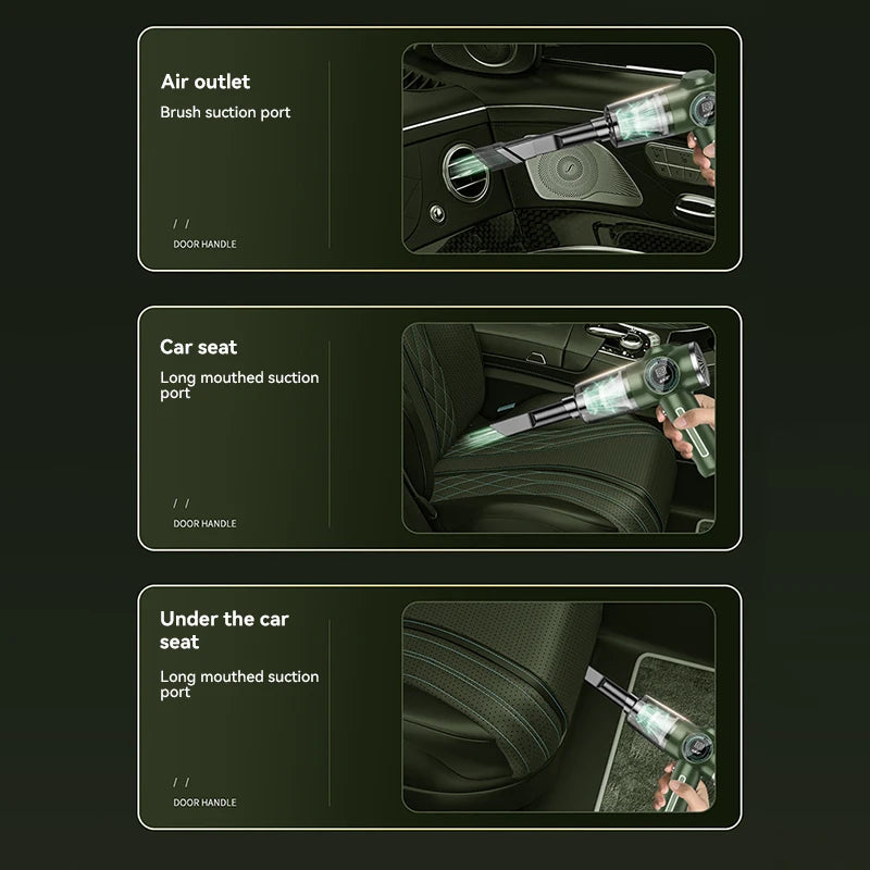 Xiaomi Car Vacuum Cleaner Wireless High Power Powerful Cleaning Dust Removal Multi Wet Dry Dual-Use Handheld Vacuum Cleaner