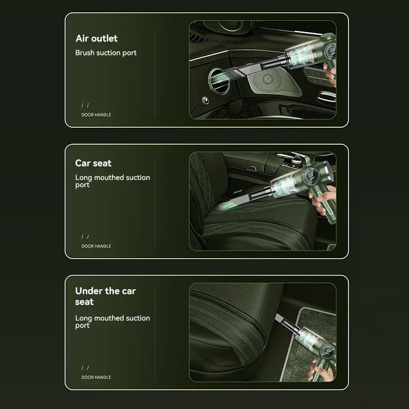 Xiaomi Car Vacuum Cleaner Wireless High Power Powerful Cleaning Dust Removal Multi Wet Dry Dual-Use Handheld Vacuum Cleaner