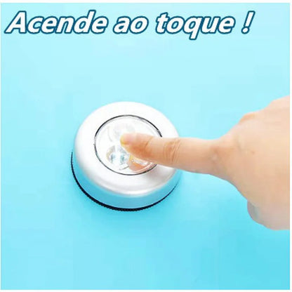 Lâmpada Adesiva de Toque Emergencial