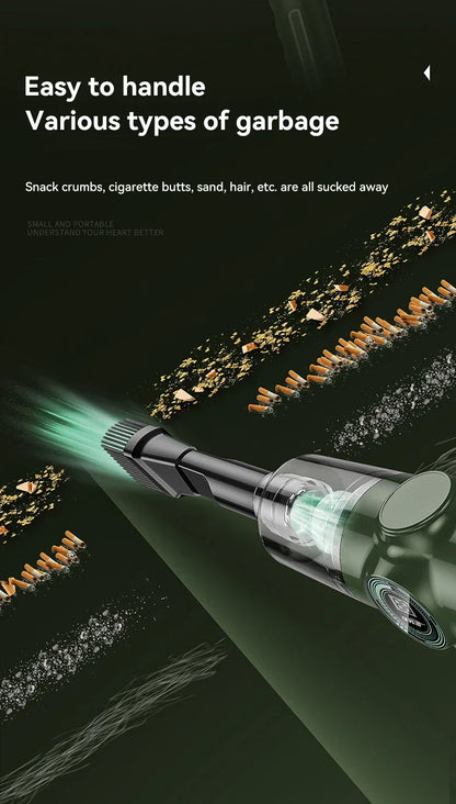 Xiaomi Car Vacuum Cleaner Wireless High Power Powerful Cleaning Dust Removal Multi Wet Dry Dual-Use Handheld Vacuum Cleaner